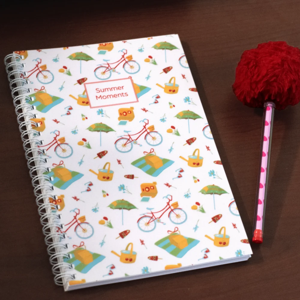 Summer Moments illustrated daily planner cover by Jarred Davis